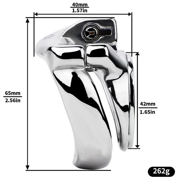 Heavy Duty Flat Chastity Cage