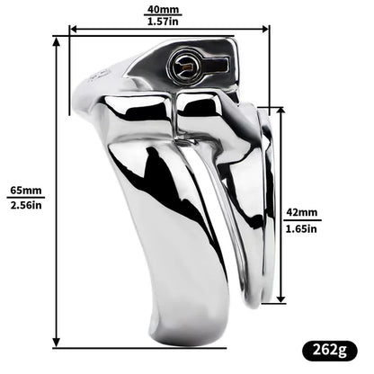 Heavy Duty Flat Chastity Cage