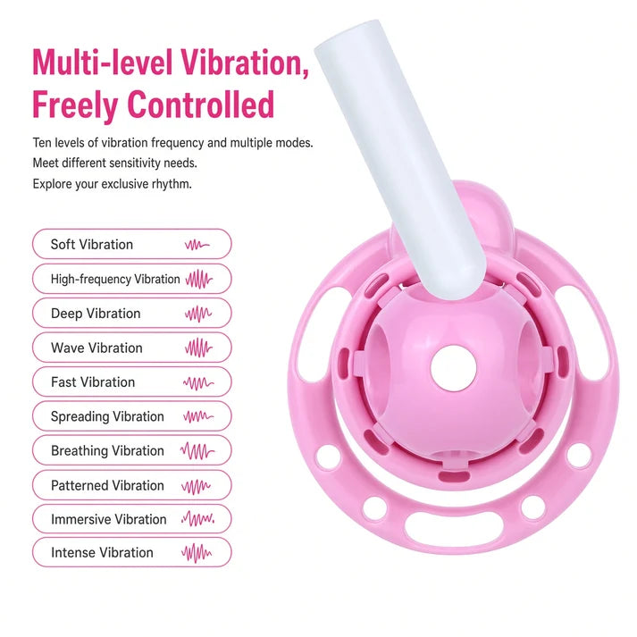 Vibrating Chastity Cage with Optional Remote Vibrator