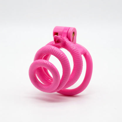 Snake-Shaped Resin Chastity Cage – Spiral Wrap Design | Lightweight, Breathable & Secure Fit