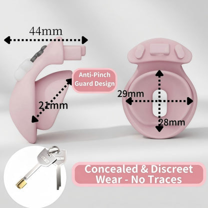 Cute Pink Paw Bone Chastity Cage for Men | Kawaii Pet Play Lock Device