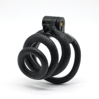 Snake-Shaped Resin Chastity Cage – Spiral Wrap Design | Lightweight, Breathable & Secure Fit