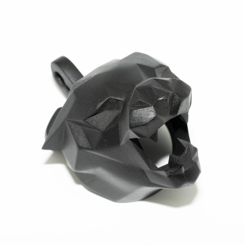 Side view of Leopard King Chastity Lock showing ergonomic and secure fit