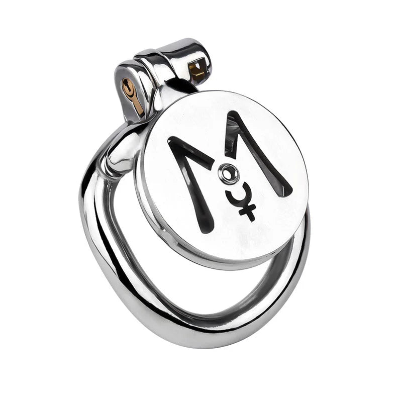 Most Secure Inverted Chastity Device – Stainless Steel Flat Cage Design