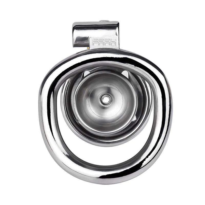 Most Secure Inverted Chastity Device – Stainless Steel Flat Cage Design