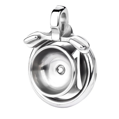 Most Secure Inverted Chastity Device – Stainless Steel Flat Cage Design