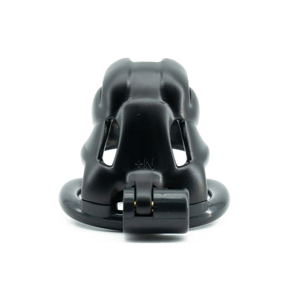 Viper 3D-gedruckter Keuschheitskäfig für Männer | Schlangenkopf-Design | Schwarzes Harz | 5 Größen verfügbar (N+, S, S+, R, R+) 