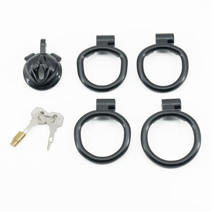 Multi-color pussy-shaped chastity cage, adjustable and lightweight