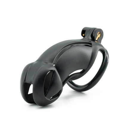 Viper 3D-gedruckter Keuschheitskäfig für Männer | Schlangenkopf-Design | Schwarzes Harz | 5 Größen verfügbar (N+, S, S+, R, R+) 