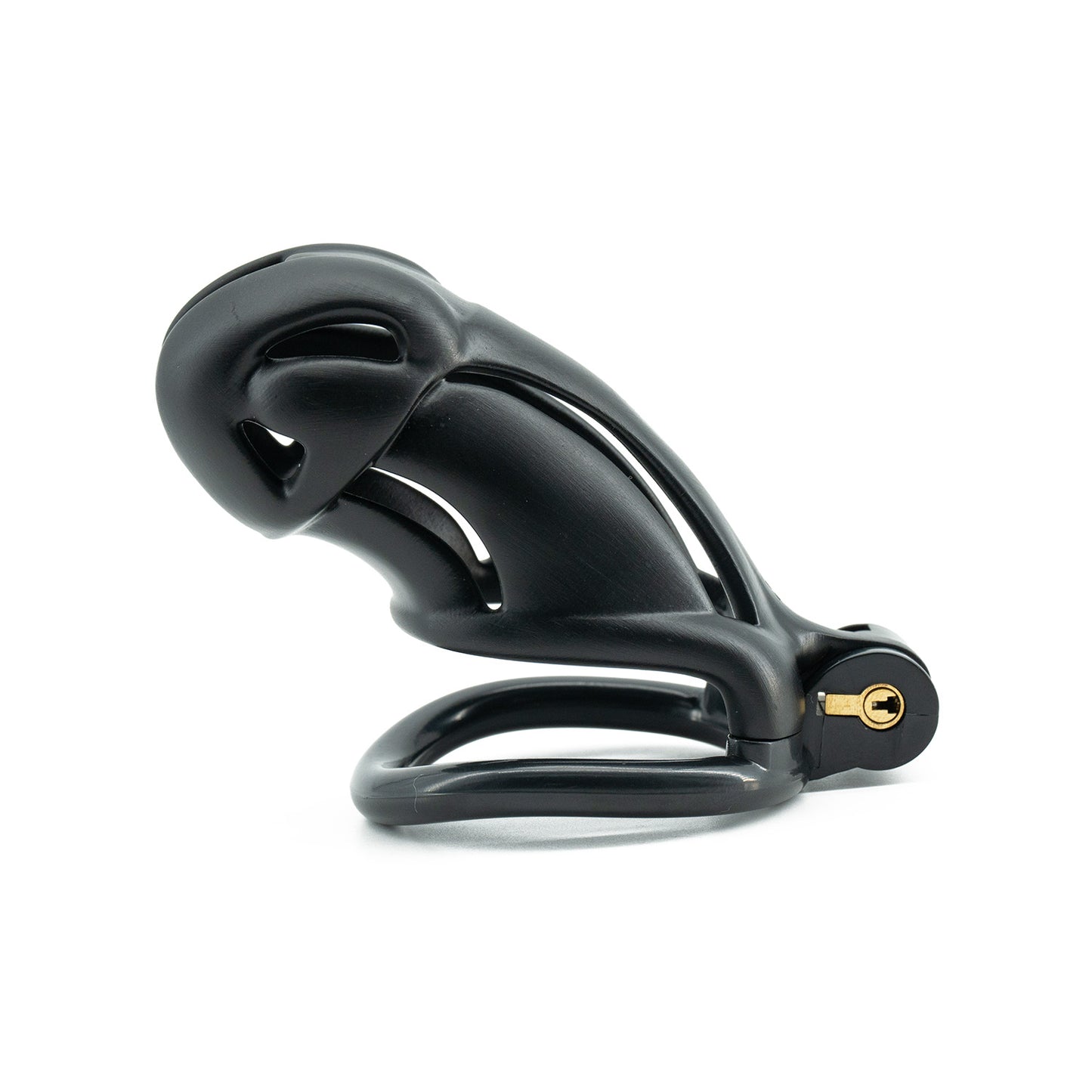 Viper 3D-gedruckter Keuschheitskäfig für Männer | Schlangenkopf-Design | Schwarzes Harz | 5 Größen verfügbar (N+, S, S+, R, R+) 