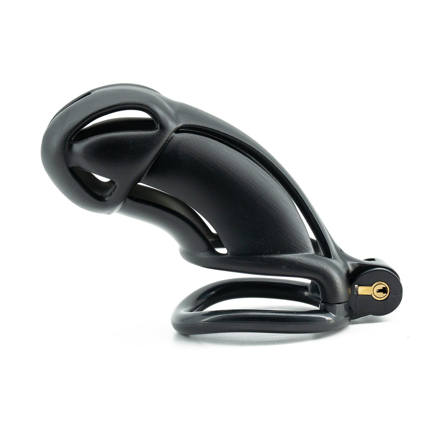 Viper 3D-gedruckter Keuschheitskäfig für Männer | Schlangenkopf-Design | Schwarzes Harz | 5 Größen verfügbar (N+, S, S+, R, R+) 