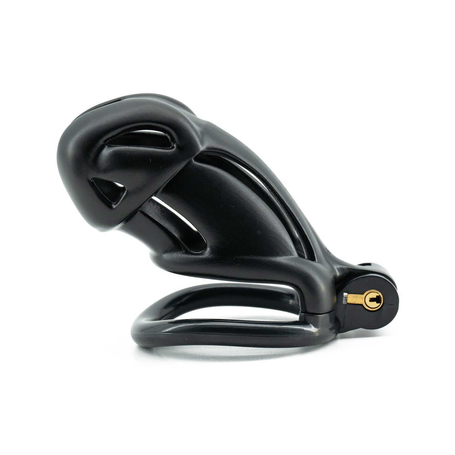 Viper 3D-gedruckter Keuschheitskäfig für Männer | Schlangenkopf-Design | Schwarzes Harz | 5 Größen verfügbar (N+, S, S+, R, R+) 