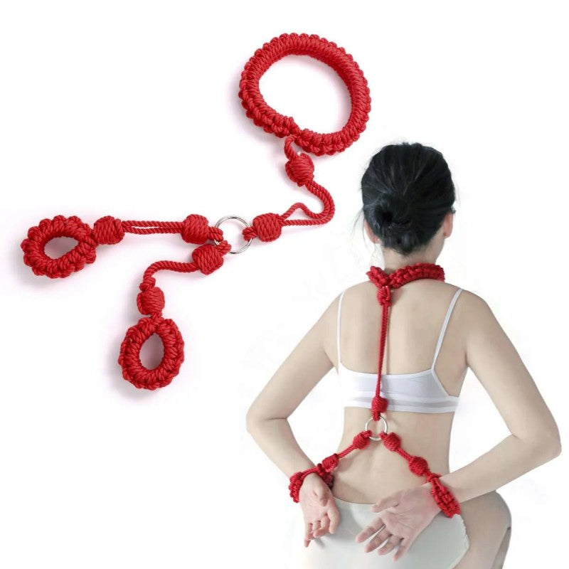 Shibari Rope Back Restraint – Premium BDSM Gear for Bondage Aesthetic & Full-Body Restraint