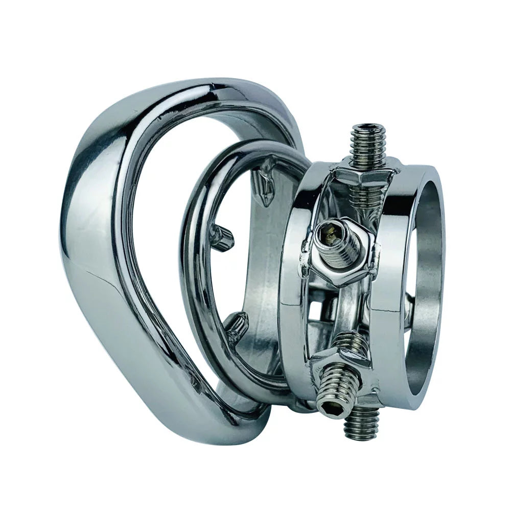 SPIKED CHASTITY CAGE MAILE METAL