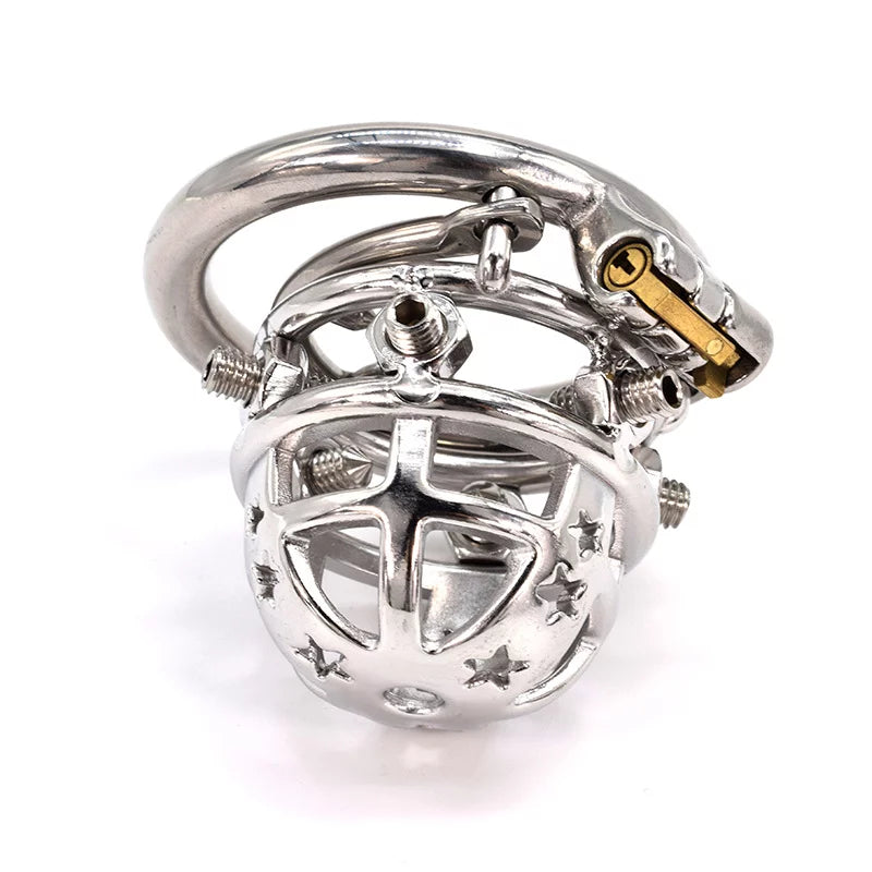 SPIKED CHASTITY CAGE MALE SLAVE